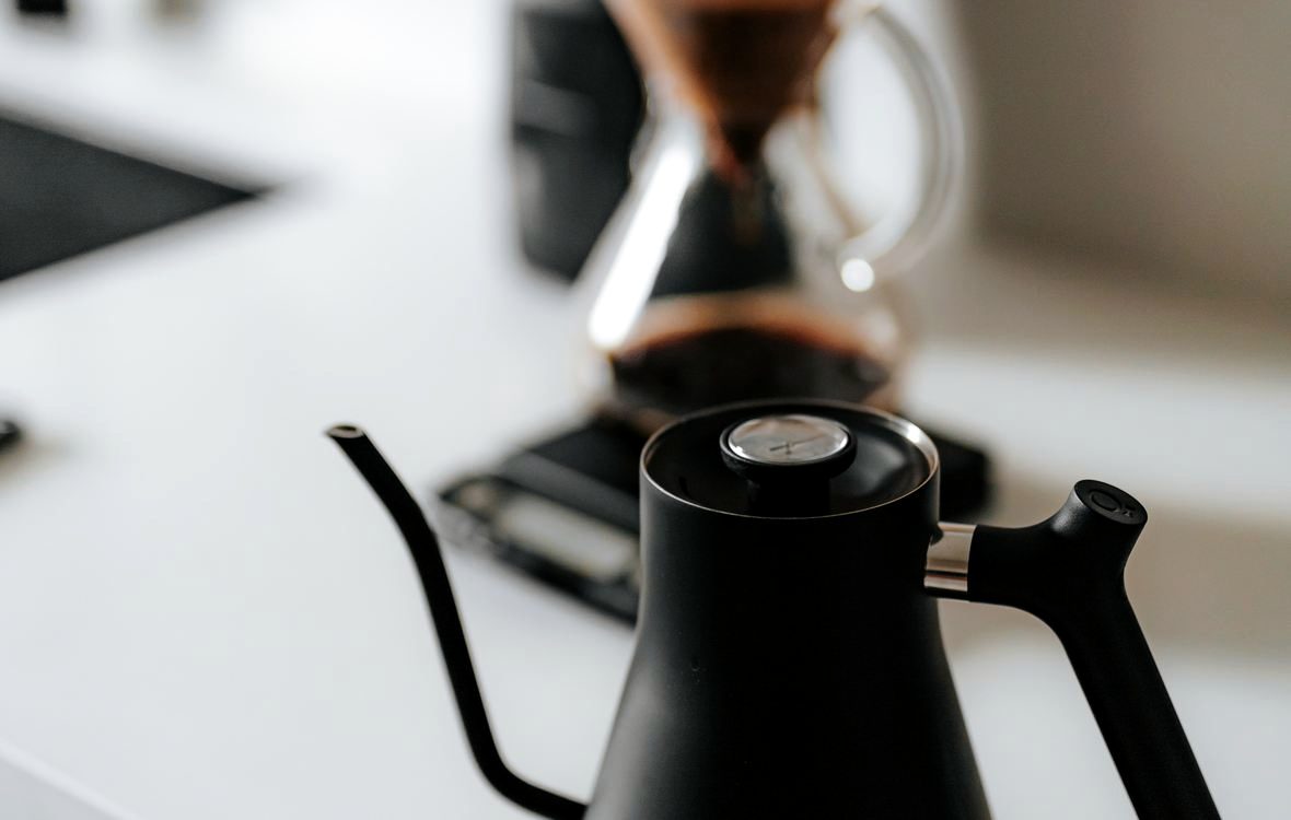 Chemex và ấm rót cổ ngỗng